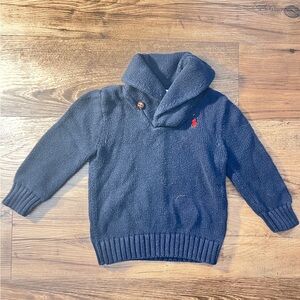 Ralph Lauren Sweater Infant Boys 18M Cardigan Knit Sport Collar Pullover Jumper